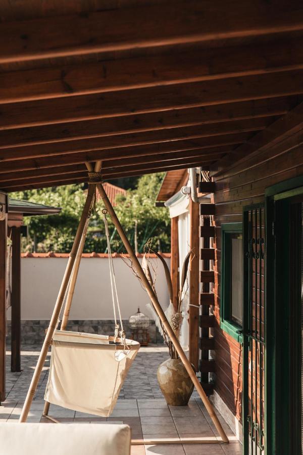 Wood House "Private Spa" Vergia Exterior foto